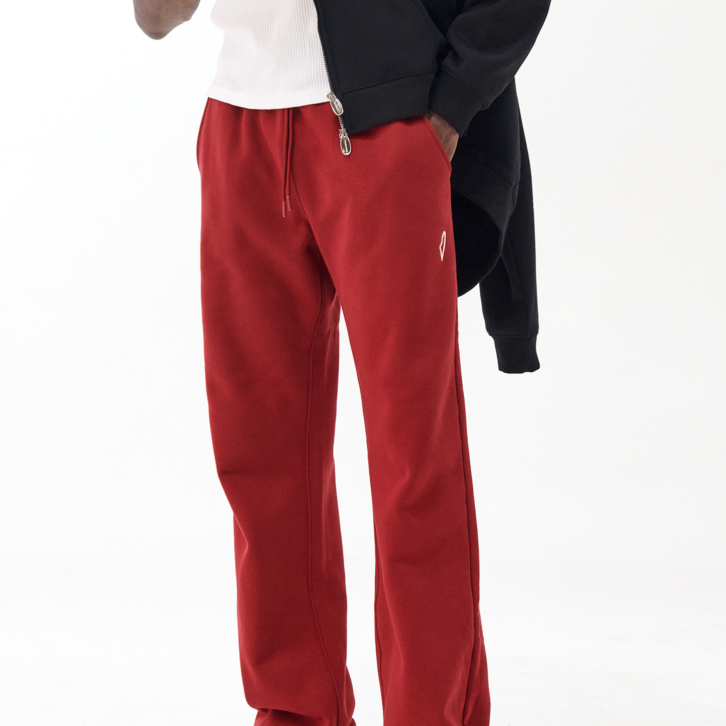 Core Straight Leg Sweat Pants Ruby