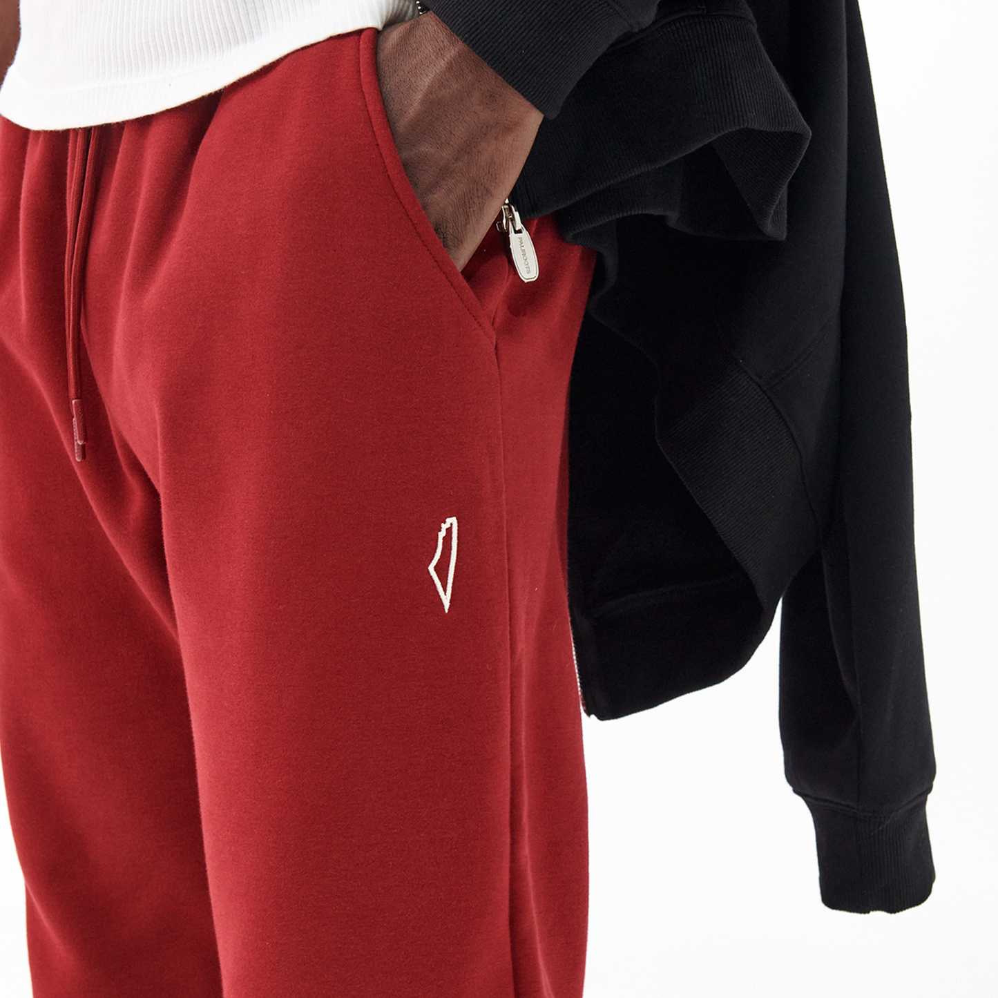 Core Straight Leg Sweat Pants Ruby