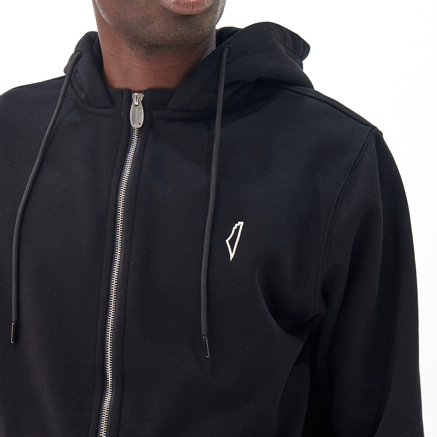 Core Zip Up Hoodie Black