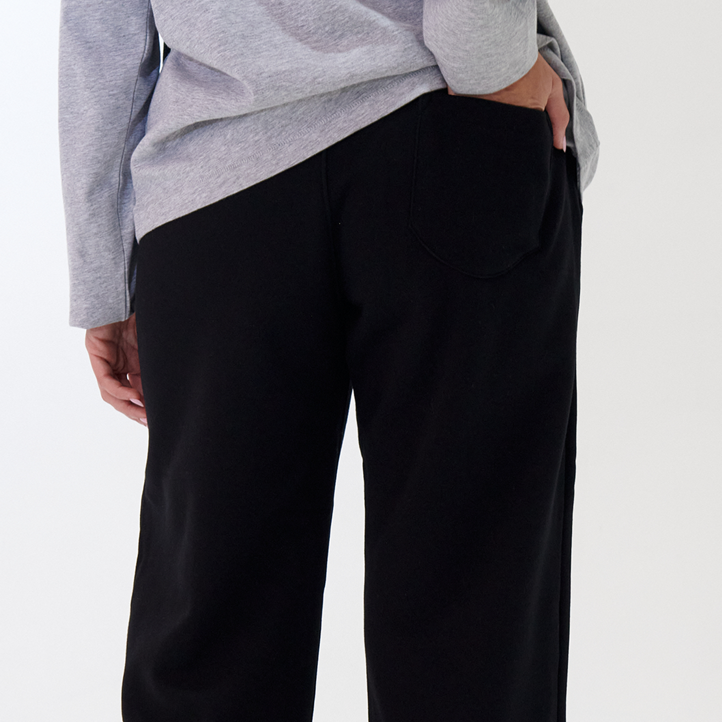 Core Straight Leg Sweat Pants Black