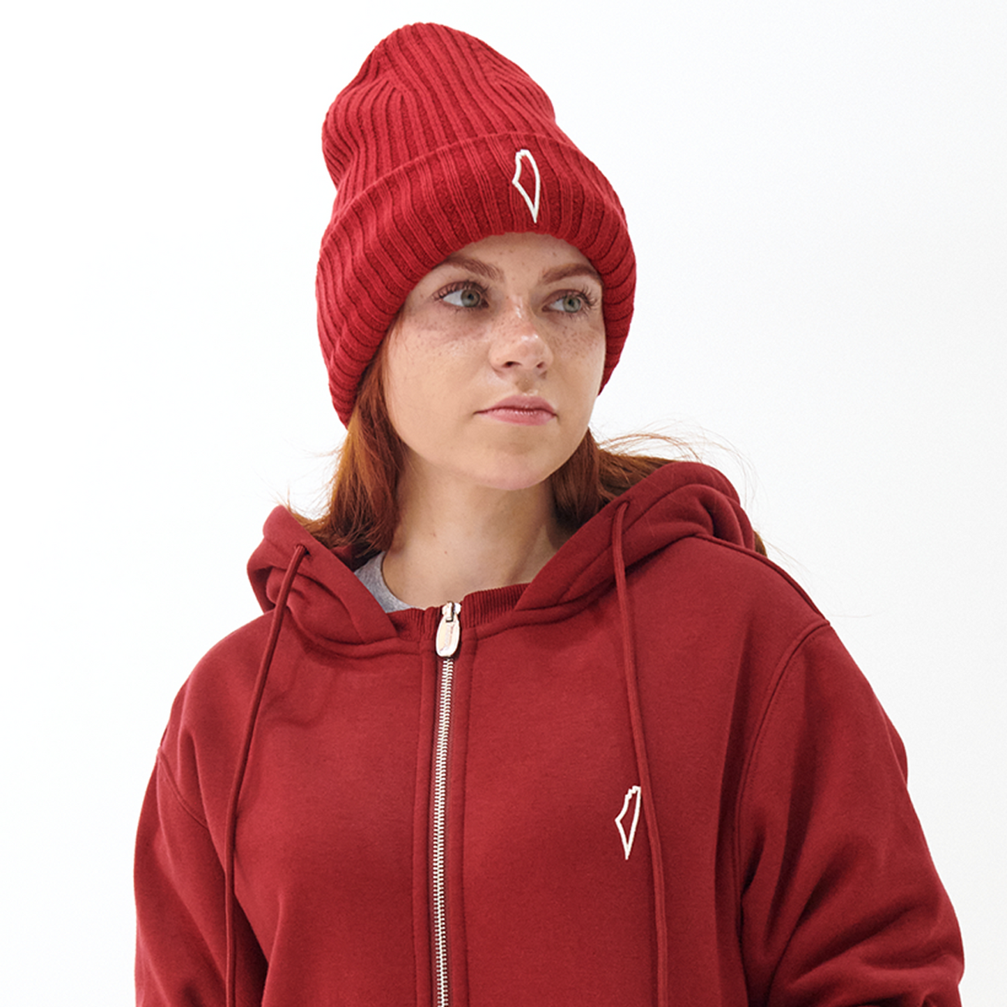 Core Knit Beanie Ruby