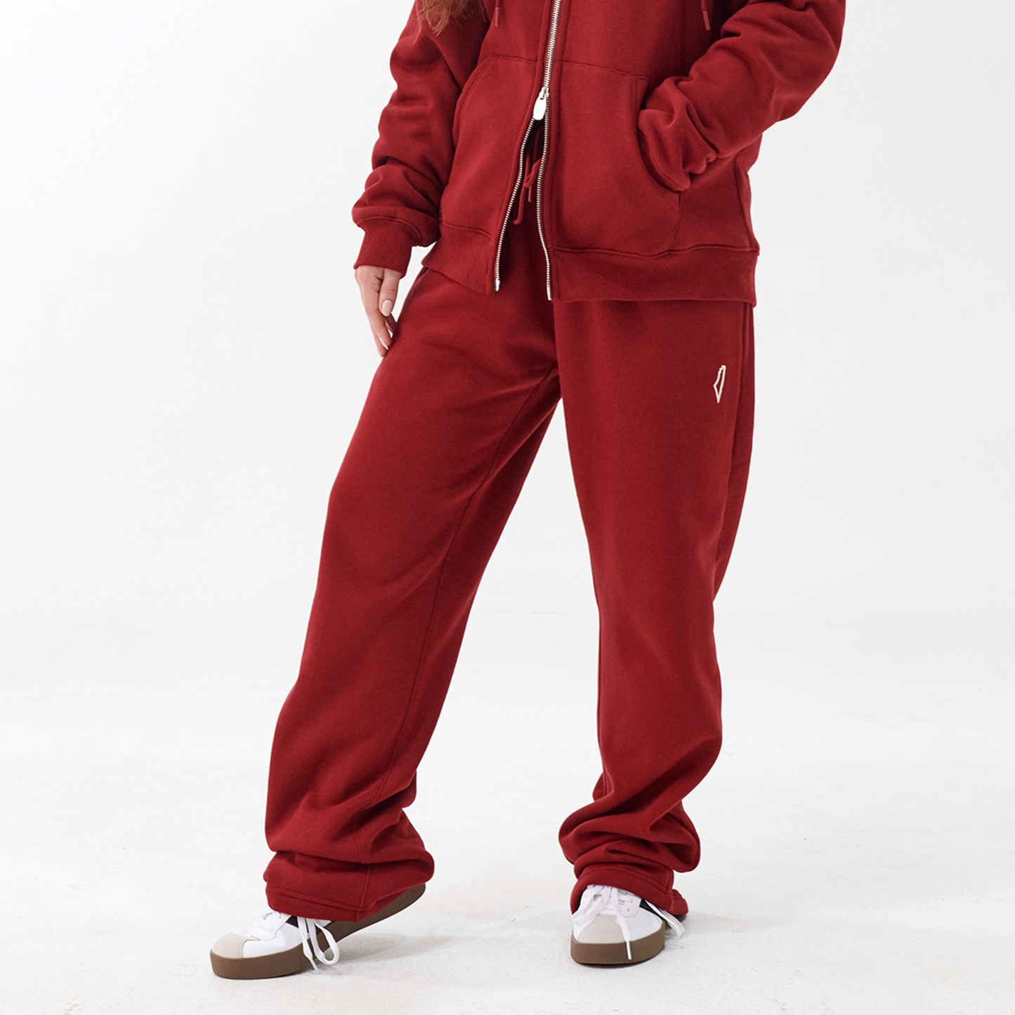 Core Straight Leg Sweat Pants Ruby