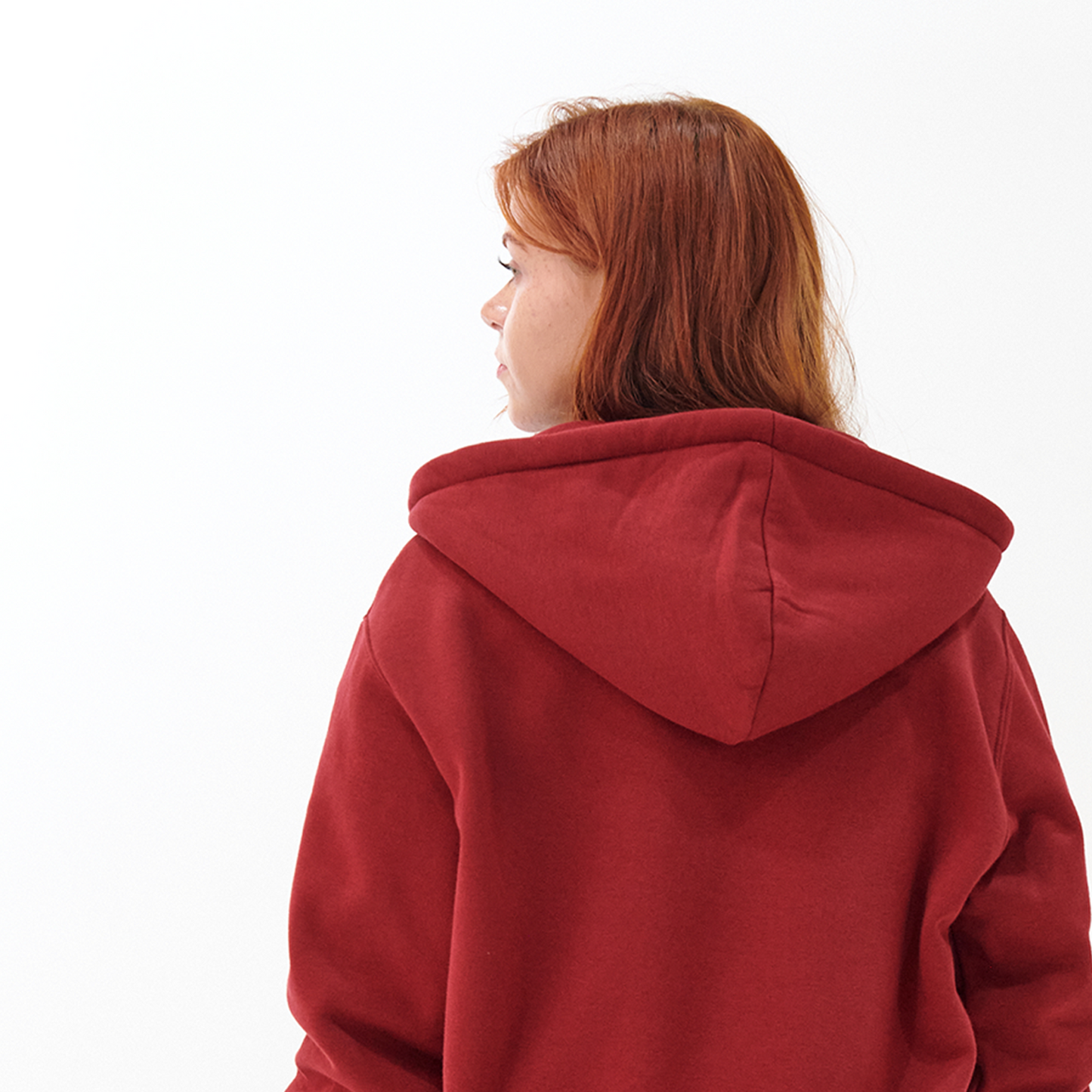 Core Zip Up Hoodie Ruby