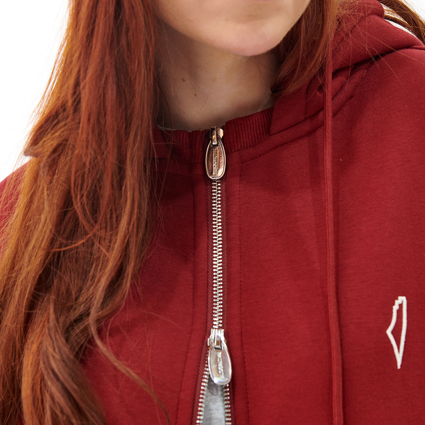 Core Zip Up Hoodie Ruby