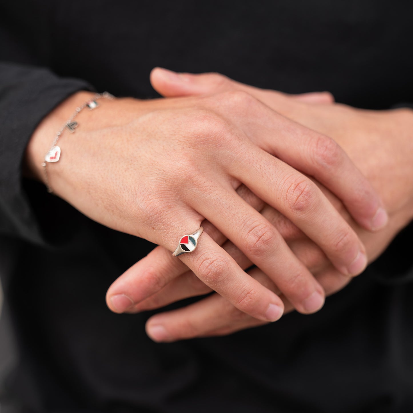 Pali Flag Signet Ring Silver