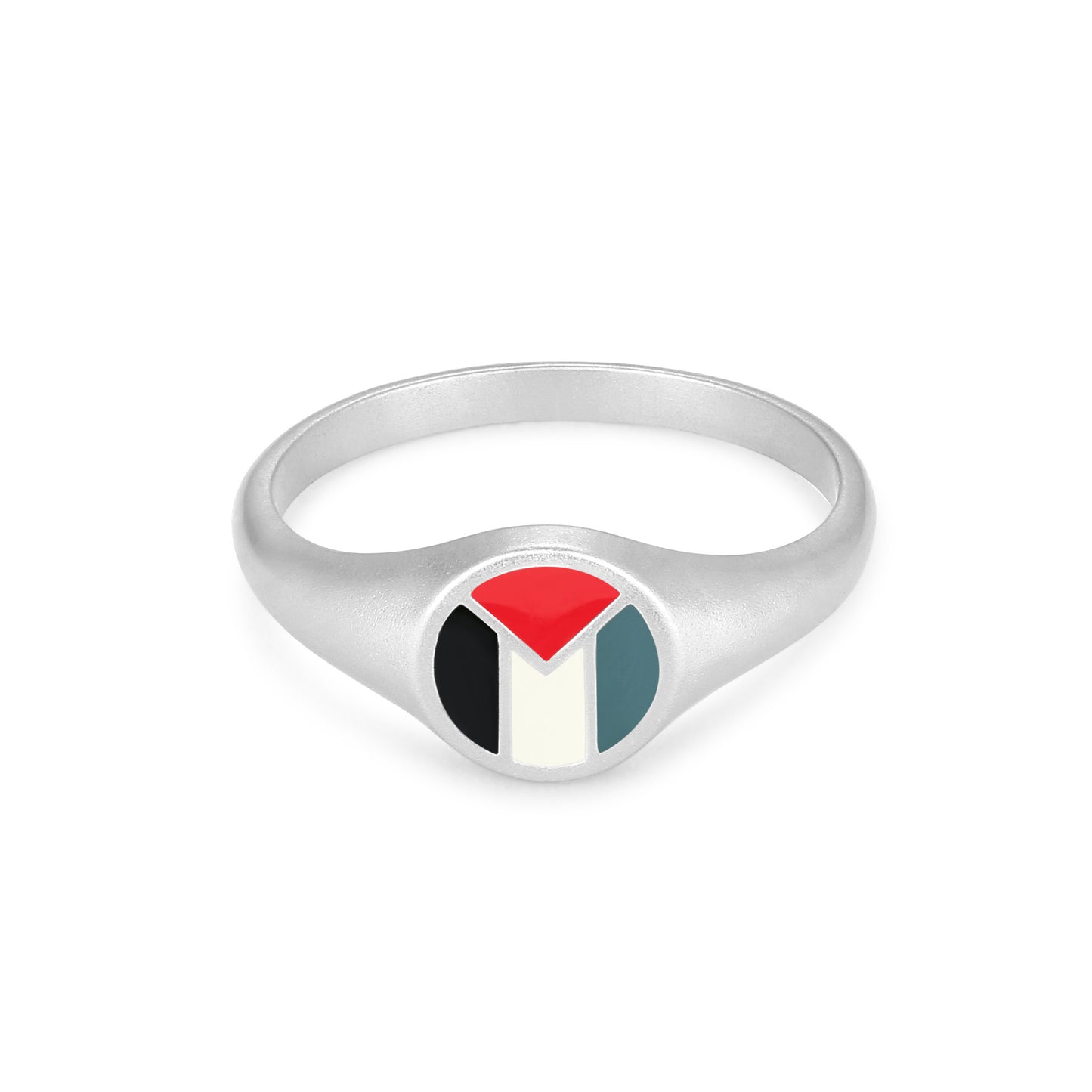 Pali Flag Signet Ring Silver