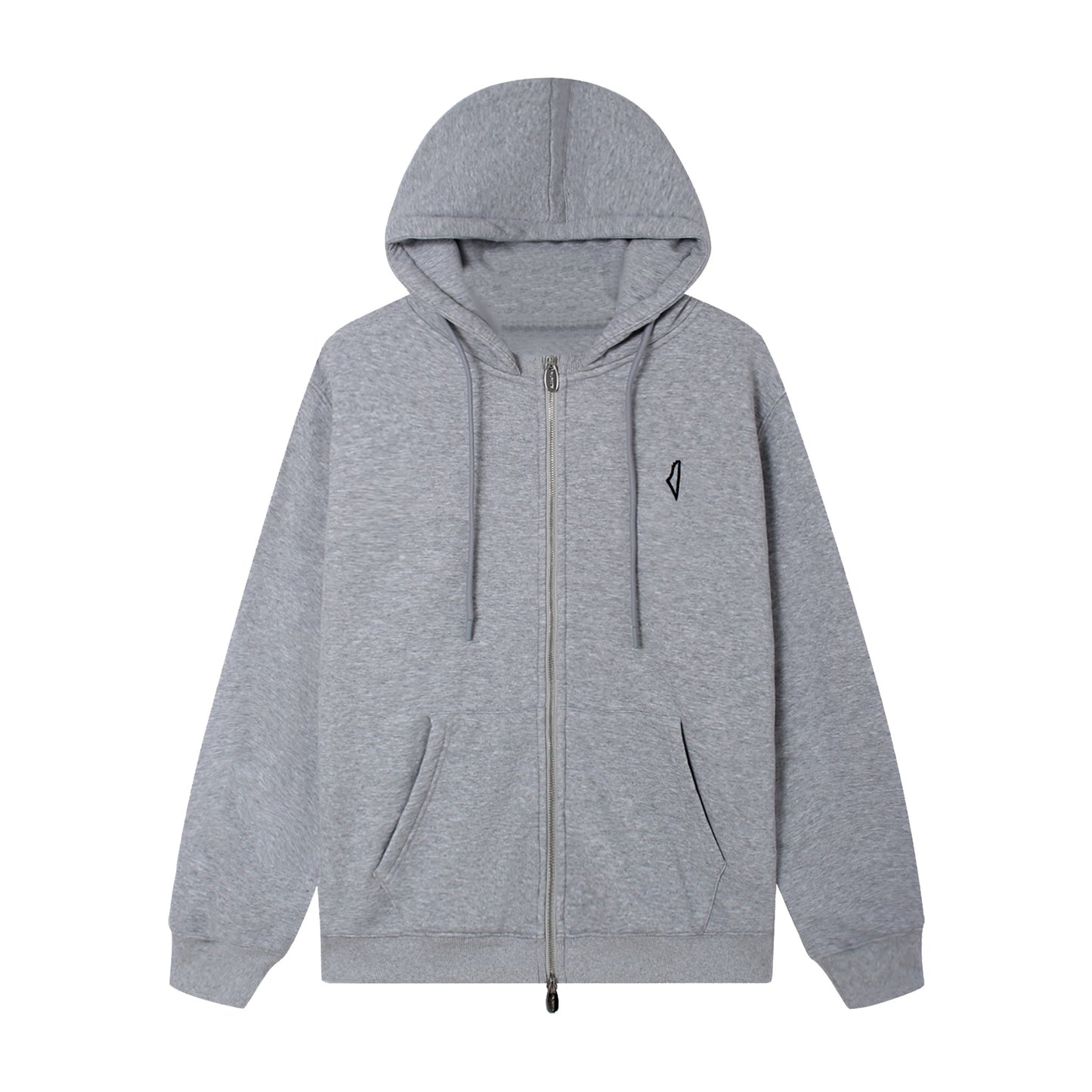 Core Zip Up Hoodie Stone